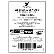 Charger l&#39;image dans la galerie, Château Les Graves de Viaud, Réserve 2019
